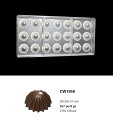 【30%OFF】【チョコレートワールド】CW1958 HALF SPHERE PLEATED 28x28x14mm 21P 6g マトファー マトファ チョコレートワールド チョコレートモールド 2021年モデル