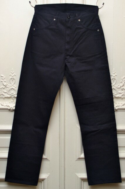 TUKI ツキ " duck tail pants - high count denim " ダックテイルパンツ col.ink blue (97)