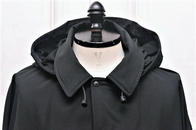 O-　オー　(0-CHO-RUI.LAB　レイチョウルイラボ)　" SOFTSHELL OVER COAT "　ソフトシェル オーバーコート　col.Black