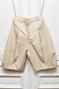 SAGE NATION セージネーション BOXPLEAT SHORT ボックスプリーツショーツ col.Sand