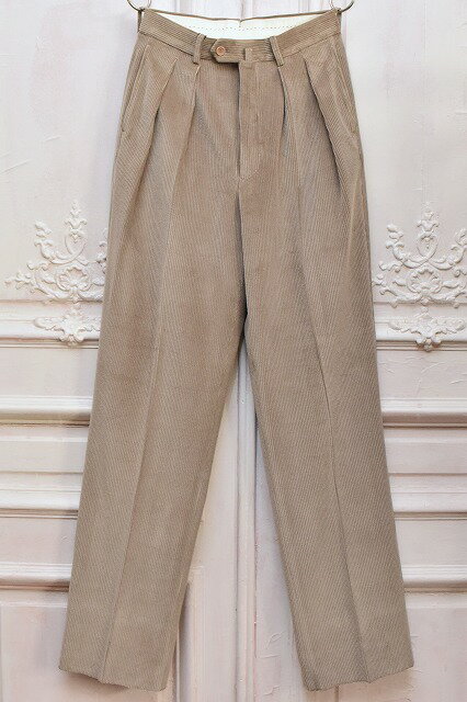BERNARD ZINS　ベルナールザンス　" VANEAU "　ヴァノー　コードュロイパンツ　col.Grey Beige