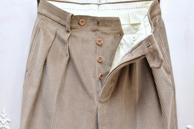 BERNARD ZINS　ベルナールザンス　" VANEAU "　ヴァノー　コードュロイパンツ　col.Grey Beige