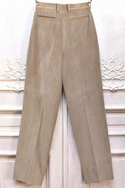 BERNARD ZINS　ベルナールザンス　" VANEAU "　ヴァノー　コードュロイパンツ　col.Grey Beige