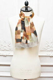 Fratelli Luigi　フラテッリルイージ　" Cotton Linen Silk Scarf "　　コットンリネンシルクスカーフ　col.Brown / 送料込み価格