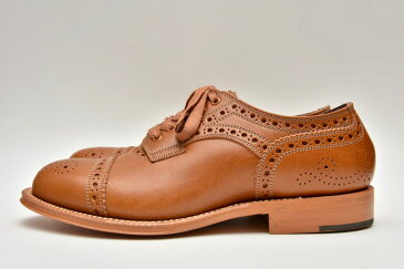 foot the coacher（フットザコーチャー）レディース　MENDELL( LEATHER SOLE) col.LIGHT BROWN (箱に汚れあり)