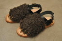 beautiful people ビューティフルピープル bear nail fur sandal ベアーネイル ファーサンダル col.ash brown