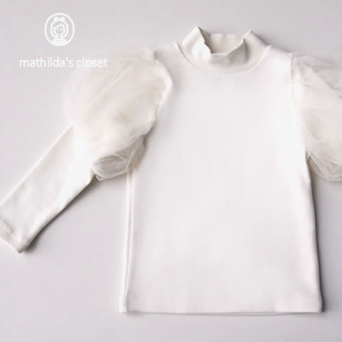 子供服 女の子 トップス 長袖 カットソー 80cm 　90cm　 ホワイト 新着アイテム