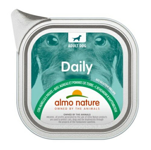 almo nature アルモネイチャー デイリーメニュードッグ ラムとポテト入りお肉のご馳走 100g 犬用 ウエット ソフトムース グルテンフリー【0527pu】