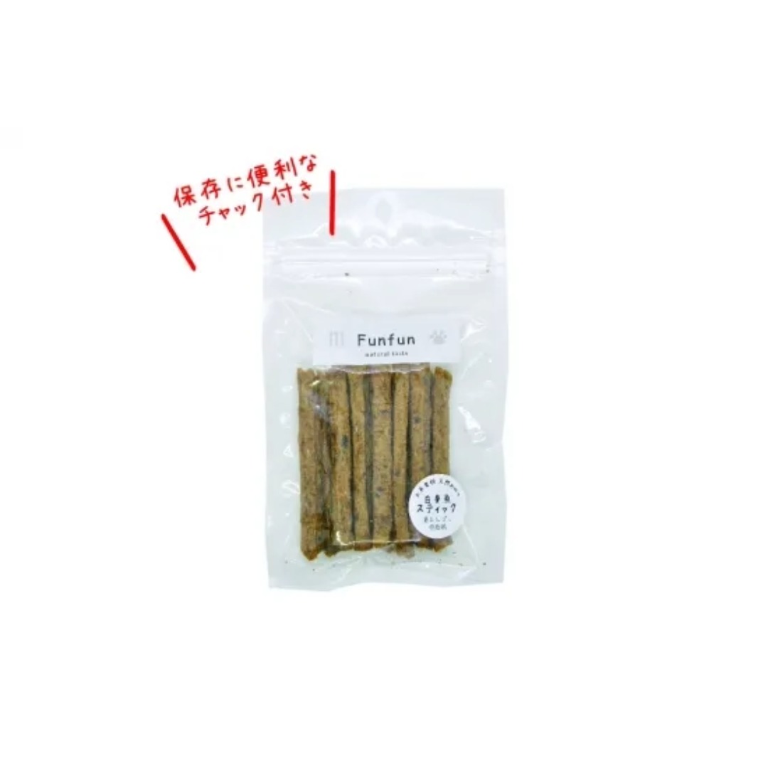 Funfun ファンファン 白身魚スティック 25g 犬用おやつ ドッグトリーツ