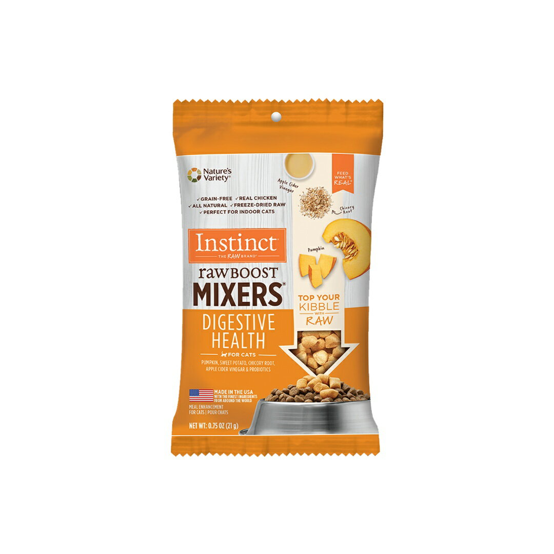 Rakuten - 猫 インスティンクト　MIXERS ダイジェスティブヘルス成猫用 21g キャットフード ミキサー　フリーズドライ 機能性フード 腸の健康サポート【POINTUP20】