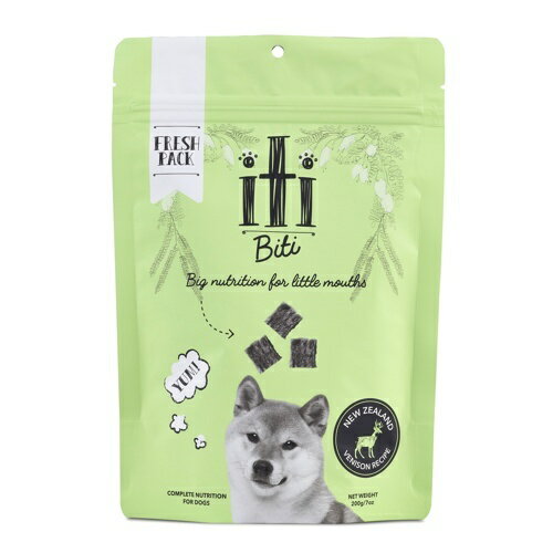 【犬】iti イティ AIR-DRIED DOGFOOD エアドライドッグフード VENISON RECIPE ベニソンディナー 200g 犬用フード オールステージ 総合栄養食 全年齢対応【PU1120】