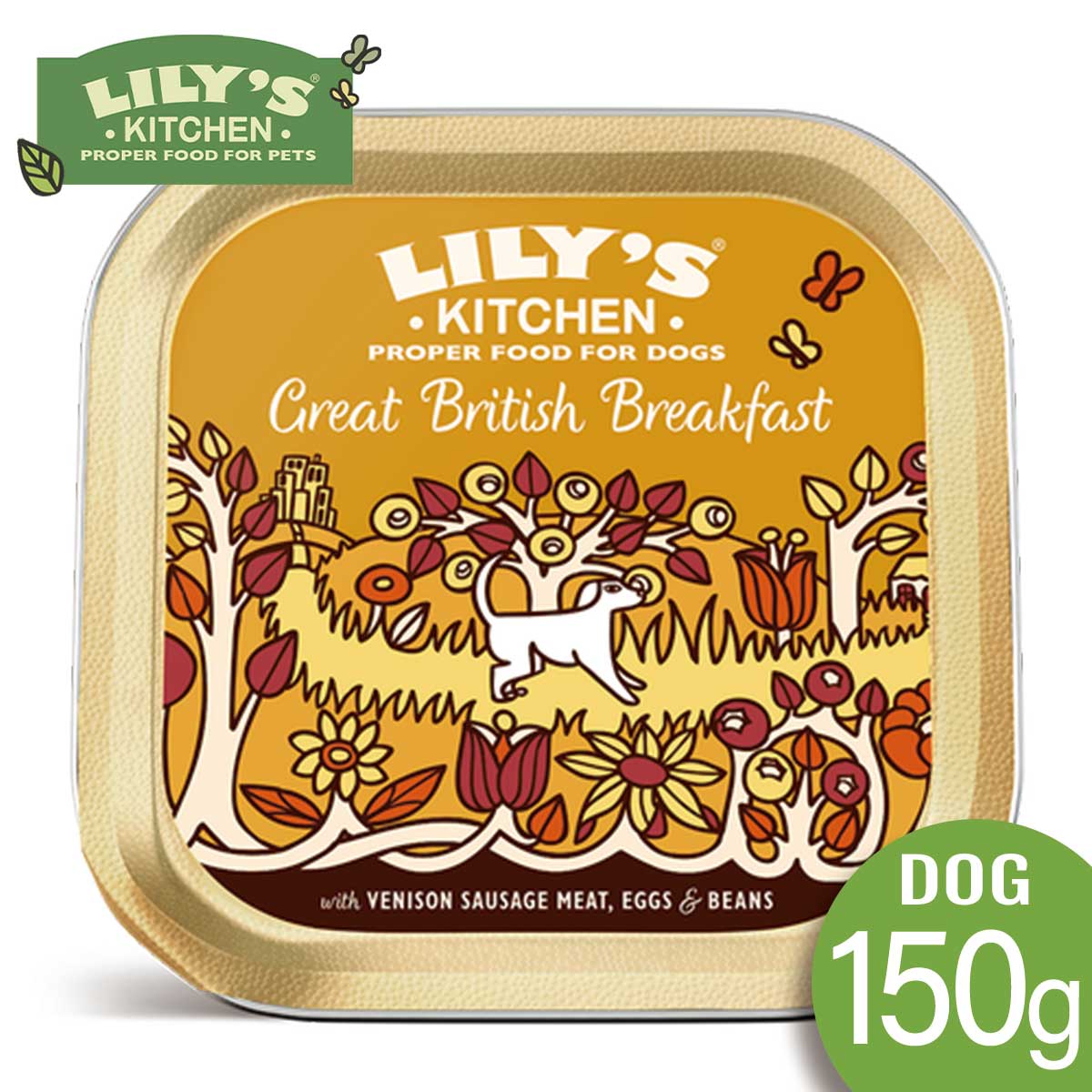 LILY'S KITCHEN リリーズキッチン グレートブリティッシュの朝食・ドッグフード150g アルミトレイ【0527pu】