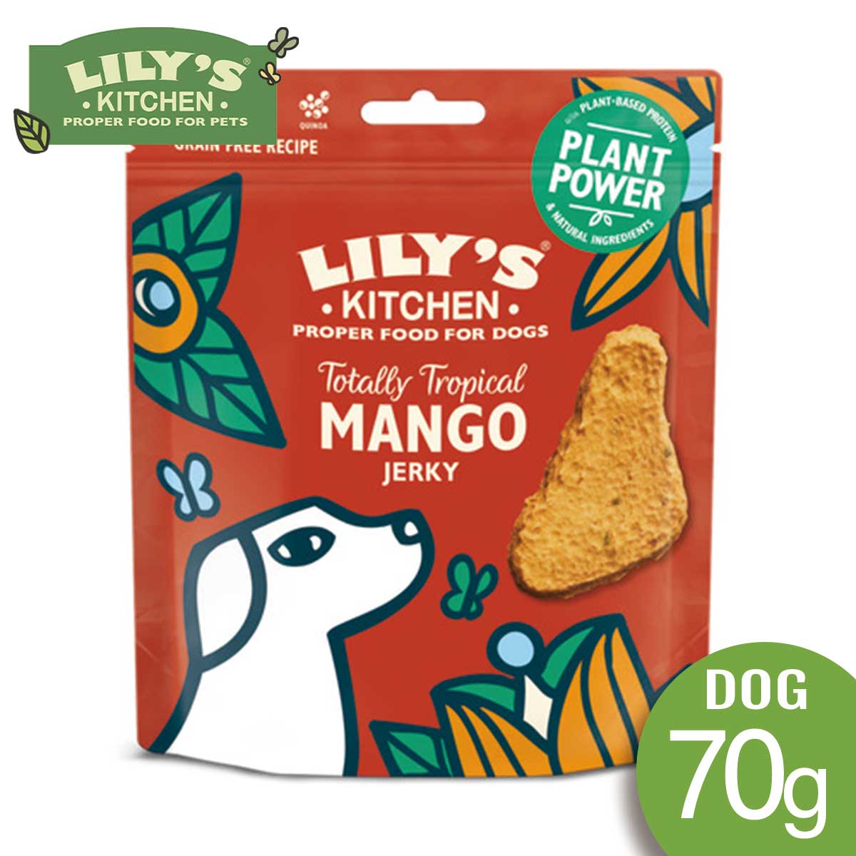 LILY'S KITCHEN リリーズキッチン トリーツマンゴージャーキー・ドッグフード 70g 犬用 おやつ D082