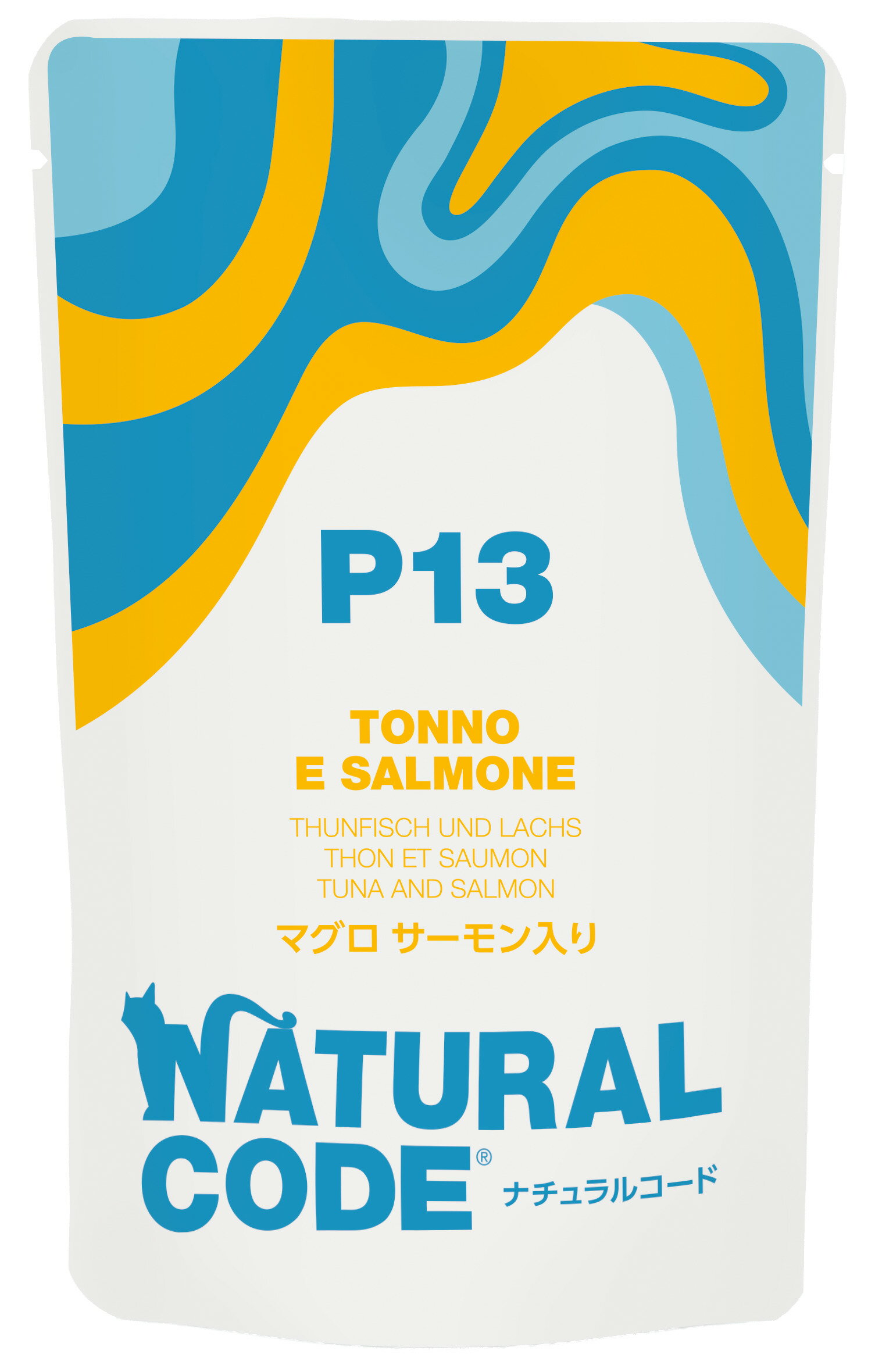 樂天商城 - 【猫】NATURAL CODE ナチュラルコード パウチタイプ マグロ サーモン入り P13 70g 猫用フード 一般食 ウェットフード パウチ正規品 ネコポス可 [M便 1/10]