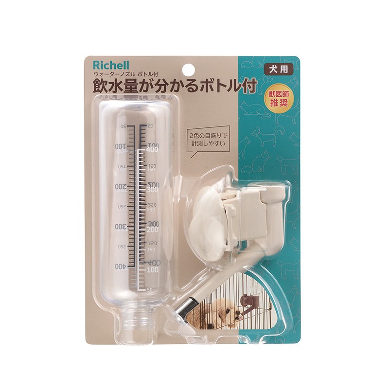 リッチェル Nウォーターノズルボトル付き アイボリー 給水器