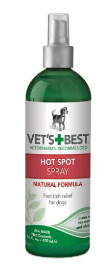 VET 039 S BEST ベッツベスト犬用 HOT SPOT ホットスポット ティーツリーオイルスプレー 忌避 のみ ダニ 皮膚疾患 脂漏性湿疹 470ml