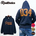 【30 OFF】RealBvoice(リアルビーボイス) RBV COLLEGE LOGO SWEAT PARKA