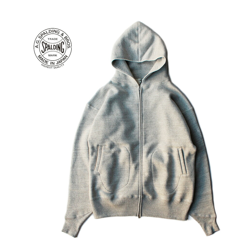 \MAX P5倍・30日楽天カード利用/A.G.SPALDING & BROS 吊り裏毛フルジップパーカー|エージースポルディング&ブロス ジップパーカー メン...