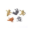 【100円オフクーポン配布中・期間限定】キッカーランド キャット ヨガ マグネット 5個セット | KIKKERLAND Cat Yoga Magnets カラ...