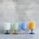 【15日店内P2倍+楽天カードP4倍】amabro TWO TONE WINE GLASS | アマブロ ツートンワイングラス スタッキング可 ステム太め 耐熱ガラス 食洗機対応 電子レンジ使用可 200ml
