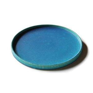HARVEST BLUE VELVET 24cm スタックトレイ プレート食器 皿 平皿 キッチン雑貨 ハーベスト ブルーベルベット 青 信楽焼 テーブルウェア シンプル 一人前 陶器 おしゃれ 料理 映える あす楽