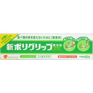 (送料無料)(まとめ買い・ケース販売)新ポリグリップ 無添加 40g(144個セット）/ グラクソ・スミスクライン（アース製薬）