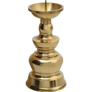 仏具　真鍮　ローソク立　2.5寸/ マルエス
