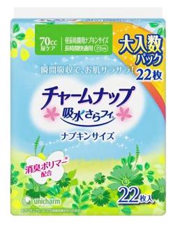 (送料無料)(まとめ買い・ケース販売)チャームナップ 長時間快適用 22枚入（12個セット）/ ユニ・チャーム