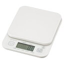 OHM クッキングスケール 2kg計 ご飯カロリーボタン付き(1個入)ホワイト/ オーム電機