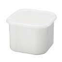 保存容器 ホーローぬか漬けポット 角型 2L 琺瑯容器(1個入)ホワイト/ 新輝合成(3)