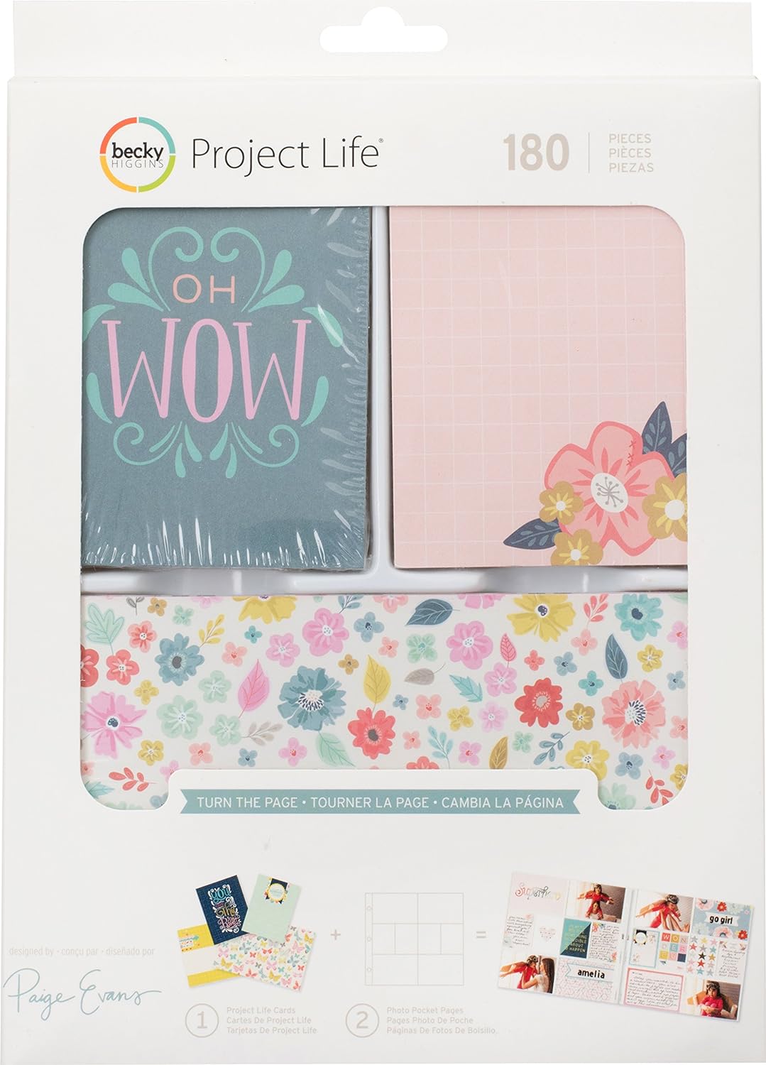 【楽天スーパーSALE割引商品】スクラップブッキング バリューキット 【Turn The Page 】180ピース パーティー 招待状 アルバム デザインカード...