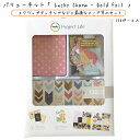 スクラップブッキング バリューキット 【lucky charmーGold Foil】130ピース アルバム デザインカード ペーパークラフト ハンドメイド スクラップブック コラージュ 手芸 趣味 作品作り カードストック かわいい おしゃれ Project Life(3)