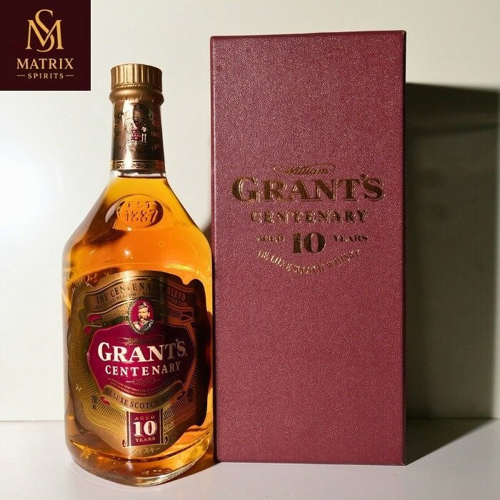 商品情報内容量750 mLアルコール度数43％原材料モルト、グレーン製造元William Grant & Sons生産地スコットランド保存方法直射日光を避け、涼しく風通しの良い場所に立てて保存注意事項未成年者への酒類の販売は固くお断りしています！グランツ センテナリー 10年 GRANT'S CENTENARY 10 YEARS OLD 100周年の祝盃をそのまま瓶に封じ込めたような存在。 5