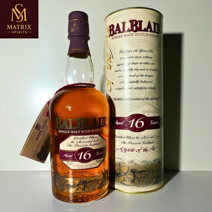 バルブレア16年 2000年代前半流通品 BALBLAIR AGED 16 YEARS