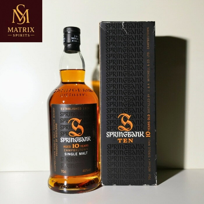 ���ץ�󥰥Х� 10ǯ ��ܥȥ� SPRINGBANK 10 YEARS OLD CANPBELTOWN SINGLE MALT