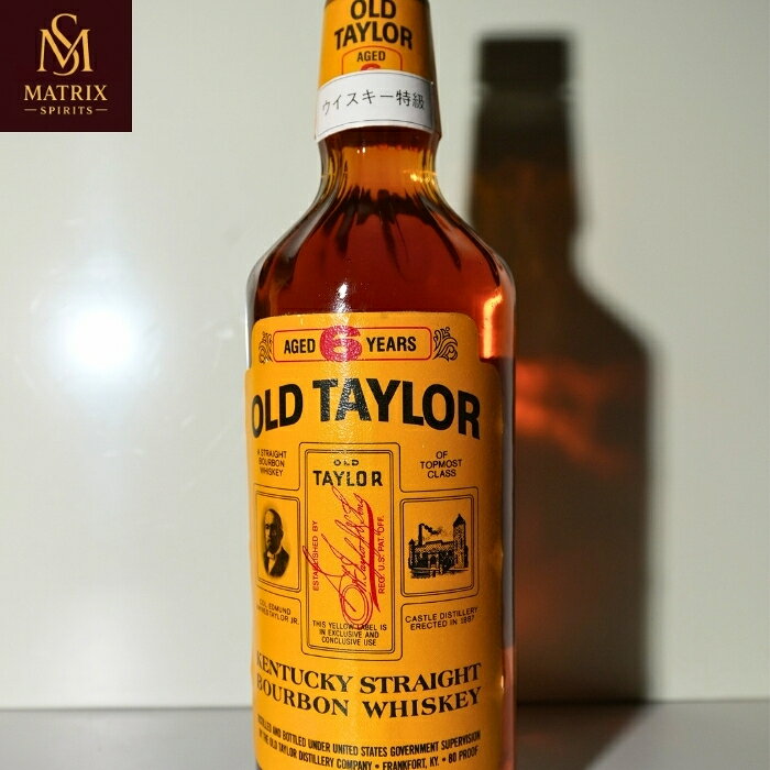 Matrix Spirits 楽天市場店のオールドテイラー 6年 特級 1987年頃流通品　OLD TAYLOR AGED 6 YEARSKentucky Straight Bourbon Whiskey｜アングル2