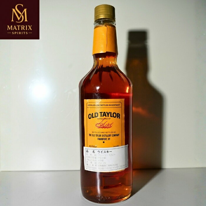 Matrix Spirits 楽天市場店のオールドテイラー 6年 特級 1987年頃流通品　OLD TAYLOR AGED 6 YEARSKentucky Straight Bourbon Whiskey｜アングル3