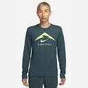 ナイキ　Dri-FIT　メンズ ロングスリーブ トレイル ランニング Tシャツ　FN0828-328　トレイルランニングウェア　ディープジャングル