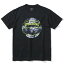 メール便発送可　スポルディング　半袖Tシャツ ボールプリント　SMT23014-ブラック　バスケウェア