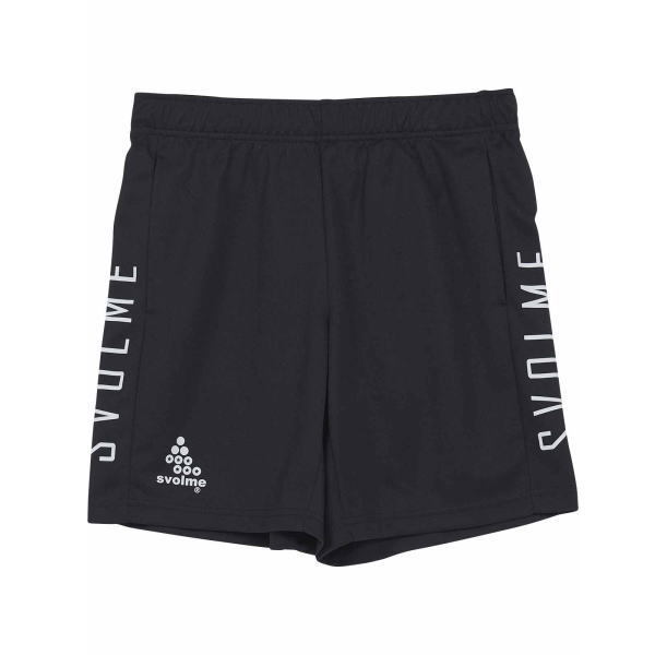 スボルメ JR 切替ポケ付ショーツ 123108602-BLACK ジュニアフットサルウェア