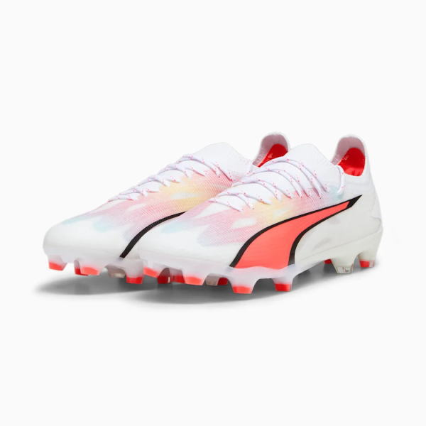 ◇商品説明 サッカー　スパイク ◇商品情報 ■品番: 107311_01 ■カラー: PUMA White-PUMA Black-Fire Orchid ■素材:合成樹脂(ポリウレタン)+合成繊維、合成樹脂底(ナイロン+ポリウレタン) ■重量:約206g(27cm) ◇商品備考 ■在庫状況に関しまして■ 最新情報を掲載するように心がけておりますが、必ずしも在庫が確保されている商品ではございません。 商品ページにて「在庫あり」表示がされておりましても在庫更新のタイムラグにより、ご注文頂いた場合でも 実際には実店舗・メーカーにて完売している場合がございます。予めご了承ください。 在庫の有無を確認後、再度ご案内をさせて頂きますのでメールのご確認をお願い致します。 ■実店舗併用販売商品に関しまして■ 実店舗とネット販売の商品価格は異なります。予めご了承下さい。 ■発送日情報に関しまして■ 【即日発送商品（1〜2日以内に発送予定分）について】 営業日お昼12時迄のご注文を当日、発送致します。 ※銀行振込み・コンビニ決済等の前払いは即日発送の対象外になります。 【メーカーお取り寄せ商品について」 2〜4営業日後、入荷次第発送致します。 【予約商品について】 入荷次第、発送させて頂きます。 ※発売日・入荷予定日より前後する場合がございます。