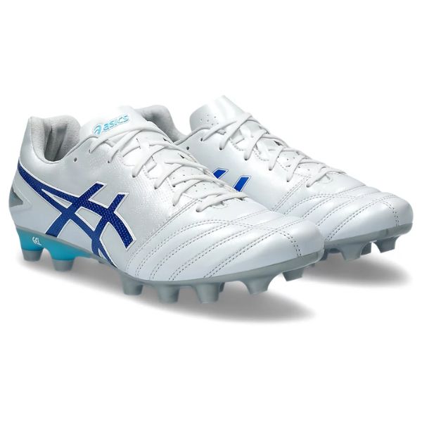 アシックス ASICS DS LIGHT PRO 1103A095-100 サッカースパイク スパイク WHITE/TUNA BLUE スタンダードタイプ