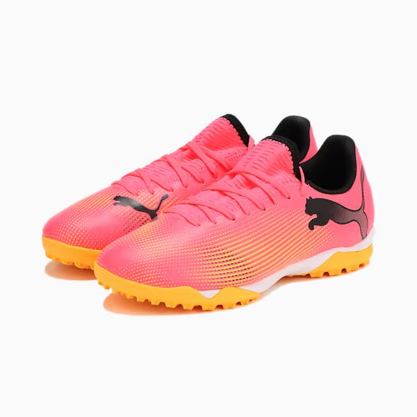 プーマ PUMA FUTURE 7 PLAY フューチャー 7 プレイ TT + MID JR 107738-03 ジュニアサッカートレーニングシューズ 子供用 キッズ オレンジ