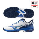 ミズノ MIZUNO ウエーブエクシード5 WIDE OC【クレー/砂入り人工芝コート(オムニ)】 61GB231329 テニスシューズ ユニセックス ワイドタ...