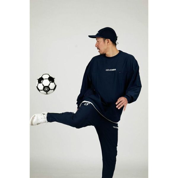 ルースイソンブラ　LUZeSOMBRA　ビッグシルエットシャツ　L1231052-031　フットサル/サッカーウェア NAVIGATORS BIG SILHOUETTE CREW TOP ドライ素材 長袖シャツ