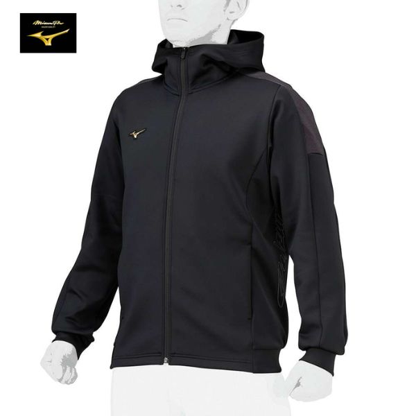 ミズノプロ　Mizuno Pro　ストレッチスウェットフーディ(パーカー)　MP　12JEBK7909　野球ウェア　09:..