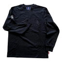 パリサンジェルマン(PSG) イタリックフォント 長袖Tシャツ PS0324FW0001-BLACK カジュアルウェア ブラック