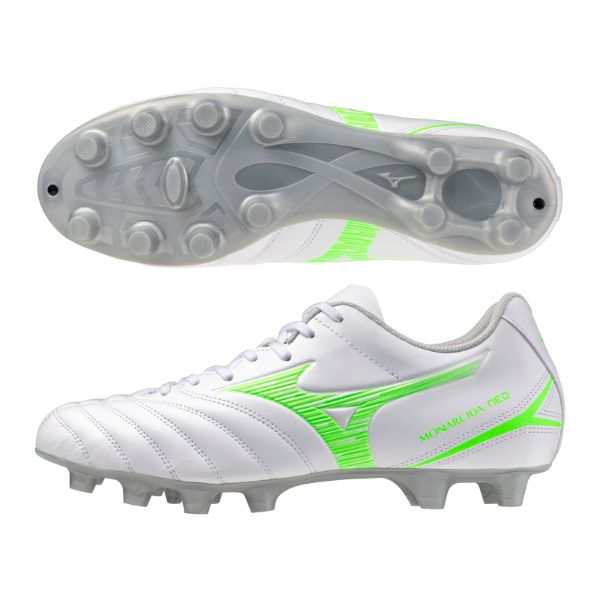 ミズノ MIZUNO モナルシーダネオ 3 セレクト / MONARCIDA NEO III SELECT P1GA252537 サッカースパイク ワイドモデル(幅広) ネオングリーン