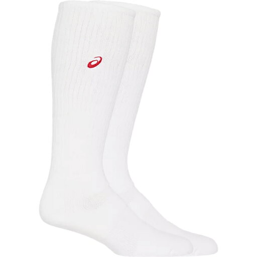 アシックス ハイソックス HIGH SOCKS 3053A136-103 バレーソックス ホワイト×レッド アシックス ハイソックス HIGH SOCKS 3053A136-103 バレーソックス ホワイト×レッド