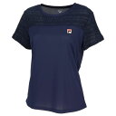 メール便発送可 フィラ(FILA) テニス 51 ゲームシャツ EL0050-20Z レディステニスウェア 20Z:ホワイト(4)